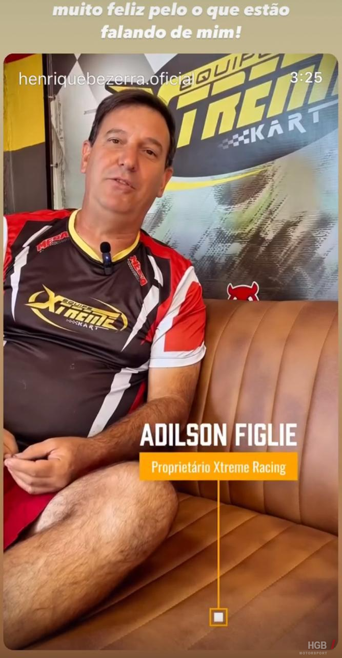 Adilson Figlie, proprietário da Equipe Xtreme Kart, em depoimento sobre Henrique