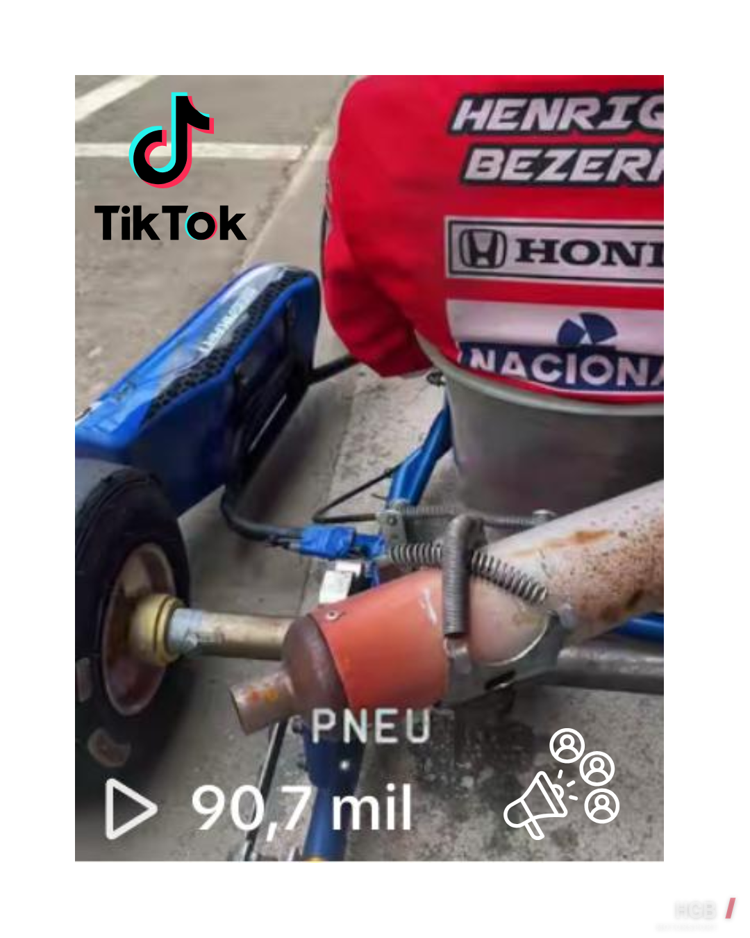 Postagem no TikTok com 90,7 mil visualizações